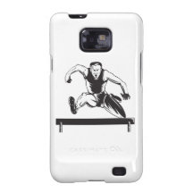 Obstáculos de salto do atleta de atletismo capas para galaxy s2