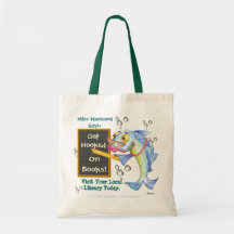 Obtenha enganchado em livros! bolsa para compras