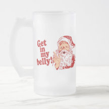 Obtenha na barriga de Santa Caneca