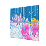 Oceano coral impressão em tela canvas