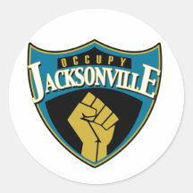 Ocupe Jacksonville Adesivos Em Formato Redondos