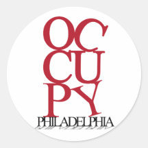Ocupe Philadelphfia Adesivo Em Formato Redondo