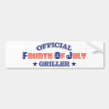 Oficial 4o do Griller de julho Adesivos