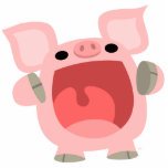"OINK!!!" Escultura bonito da foto do porco dos de esculturas de fotografias