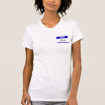 Olá! meu nome é Alison (azul) Tshirt