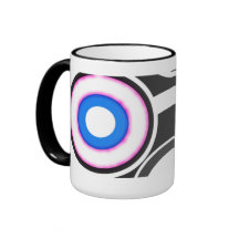 Olhos engraçados bonitos canecas