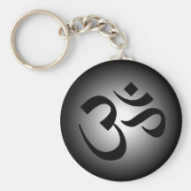 OM Hindu - símbolo da meditação Chaveiros