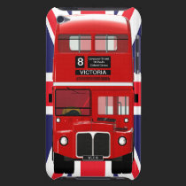 Ônibus e Union Jack de Londres capas casemate