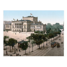 Opernhaus, teatro da ópera, Leipzig, Alemanha Cartao Postal
