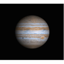 Opinião de Cassini da NASA de Jupiter Escultura De Foto