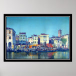 Opinião do artista de Veneza? Poster vintage