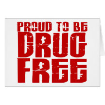 Orgulhoso ser droga livre 2 cartao