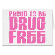 Orgulhoso ser droga livre o rosa 2 cartao