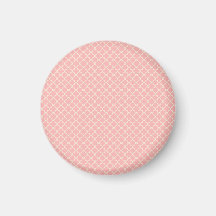 Ornamentado rosa pálido e de creme imã