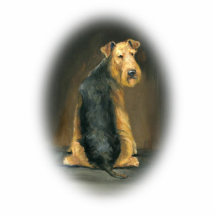 Ornamento da arte do cão de "Airedale" Fotoesculturas