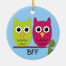 Ornamento da coruja de BFF