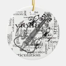 ornamento da nuvem da palavra do violino