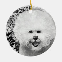 Ornamento de Bichon Frise