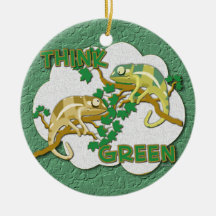 Ornamento do pense verde