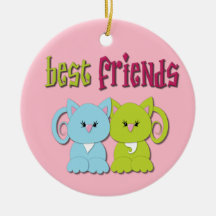 Ornamento dos melhores amigos dos gatinhos
