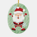 Ornamento feliz de Papai Noel