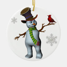 Ornamento gelado do amigo
