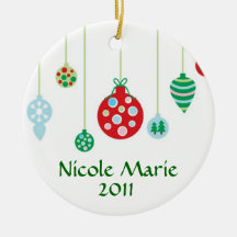 Ornamento personalizado para o Natal