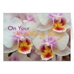 Orquídea • Cartão das felicitações do dia do casam
