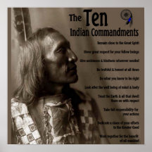 Os 10 mandamentos indianos posters