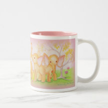 Os amigos são maravilhosos--Os elefantes sabem! Caneca