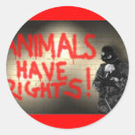 Os animais têm direitos! adesivos