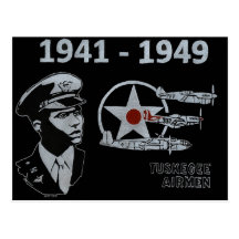Os aviadores de Tuskegee Cartoes Postais