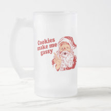 Os biscoitos fazem o papai noel Gassy Caneca