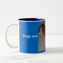 Os cães são, brincalhão caneca