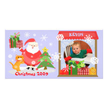 Os cartões de foto de Natal do bebê feito sob enco Cartoes Com Foto Personalizados