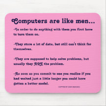 Os computadores são como homens… mouse pads