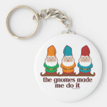 Os gnomos fizeram-me fazê-lo chaveiro