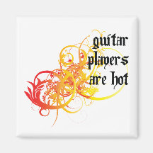 Os guitarristas estão quentes imãs de geladeira