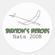 Os heróis de Buxton - etiqueta 2008 Adesivos