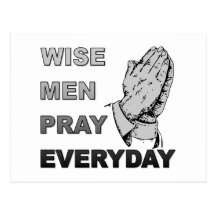 Os homens sábios Pray diário Cartoes Postais
