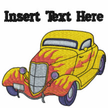 Os hot rod bordaram a camisa polo