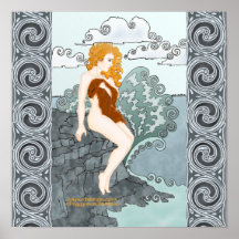Os impressões celtas da arte de Selkie Poster