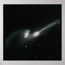 Os ratos (NGC 4676) - galáxias de colisão Posters