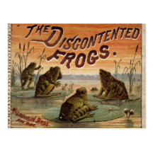 Os sapos insatisfeitos 1895 cartao postal