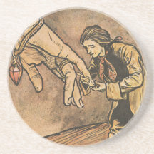 Os viagens de Gulliver do vintage por Arthur Rackh Porta Copos Para Bebidas