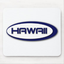 Oval Mousepad de Havaí