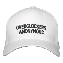 Overclockers anónimo chapéus bordados