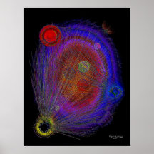 Ovo 1 do espaço, assinatura da arte posteres