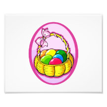 ovos da páscoa no lilac oval.png da cesta foto