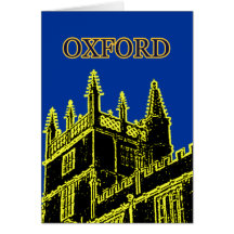 Oxford Inglaterra 1986 amarelos de construção das  Cartoes